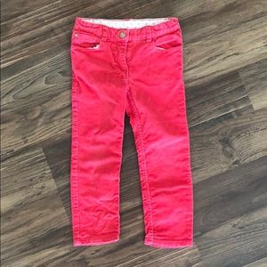 Petit bateau pink cords pants 3T